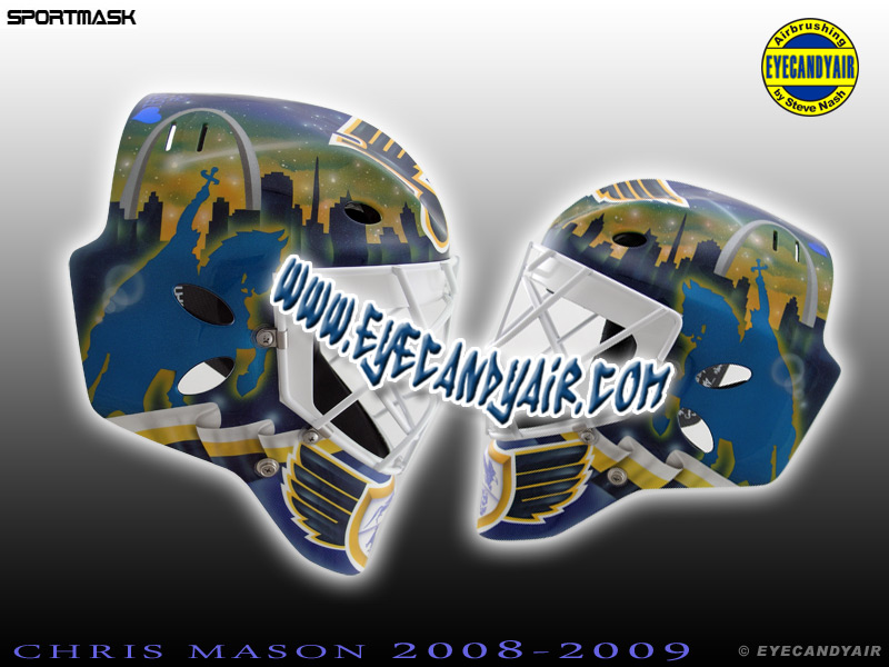 Chris Mason Pro Custom Goalie Mask STL by EYECANDYAIR 2008