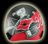 Cam Ward airbrushed carolina hurricanes goalie mask eyecandyair