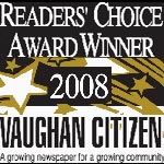 vaughan citizen readers choice award 2008