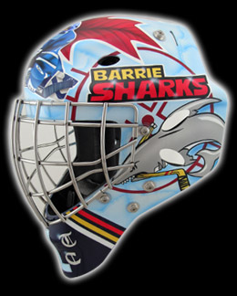 EYECANDYAIR custom painted HOCKtoberfest 2009 goalie mask