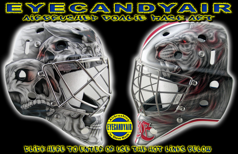 How To Airbrush A Goalie Mask; Venom Design Pt. 1 