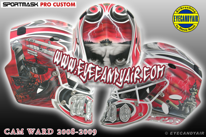 Cam Ward Hurrcanes Cape Fear Sportmask Mask by EYECANDYAIR