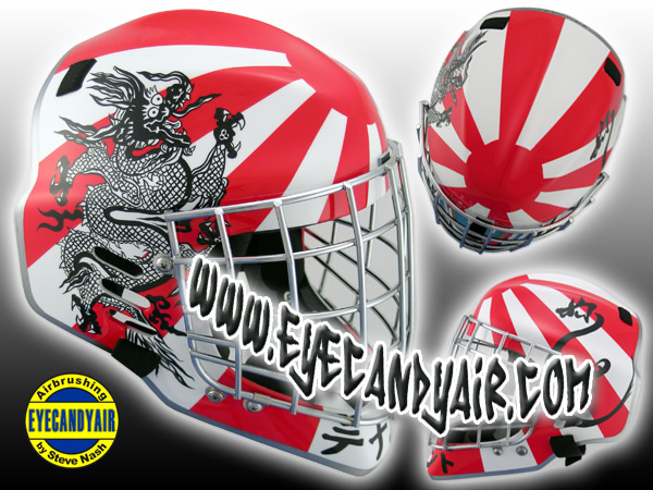 Sportmask Mage 2 Goalie Mask paint job by EYECANDYAIR