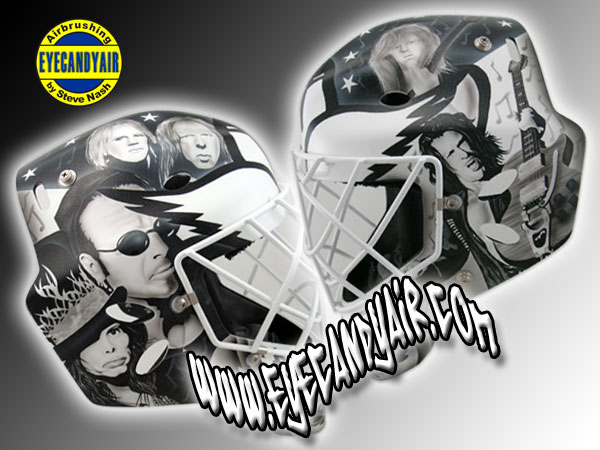 goalie mask airbrushed art tribute by EYECANDYAIR toronto Steve Nash