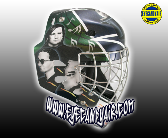 goalie mask tribute airbrush by EYECANDYAIR