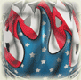 Custom Painted USA theme EYECANDYAIR ITECH Goalie Mask
