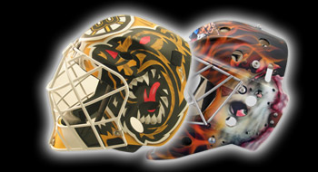 EYECANDYAIR Goalie Mask Airbrushing Painting