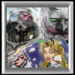 EYECANDYAIR airbrushed Goalie Mask Archive Other Themed Goalie Masks