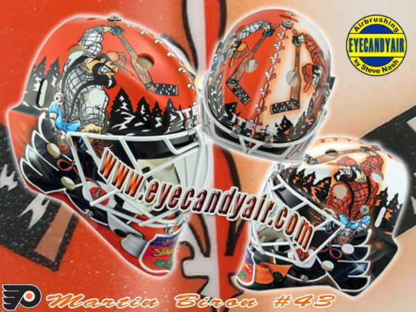 Martin Biron Gaston Itech Goalie Mask by EYECANDYAIR