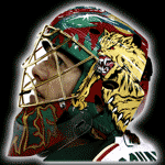 Nolan Schaefer Houston Aeros airbrushed goalie mask